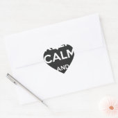 Sticker Cœur Keep Calm and Vape On (Enveloppe)
