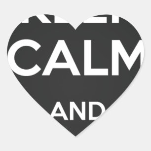 Sticker Cœur Keep Calm and Vape On