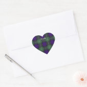 Sticker Cœur Keith clan Plaid Scottish tartan (Enveloppe)