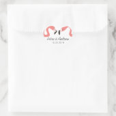 Sticker Cœur Key West Moderne Mariage Whimsy (Sac)