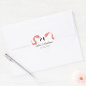 Sticker Cœur Key West Moderne Mariage Whimsy (Enveloppe)
