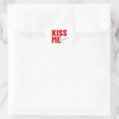 STICKER CŒUR KISS ME RETOUR (Sac)