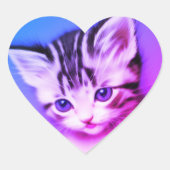Sticker Cœur Kitten (Devant)