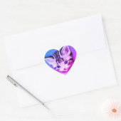 Sticker Cœur Kitten (Enveloppe)