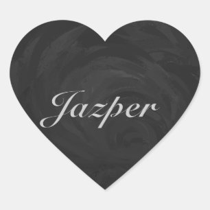 Sticker Cœur Kohl Black Monogramme personnalisé