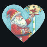 STICKER CŒUR KRIS KRINGLE & CARDINALS CHRISTMAS PÈRE NOËL STICK<br><div class="desc">TOUJOURS AMI,  KRIS KRINGLE PARTAGE SES TWEETS. Tôle BÂTIMENTS DE NOËL,  Coeur *Personnaliser ... Rechercher Les Articles Correspondants Susan Brack Design</div>