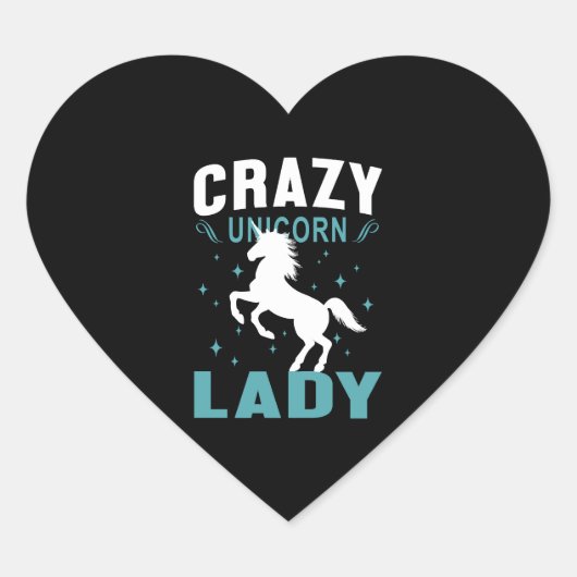 Sticker Cœur La Dame de Unicorn (Devant)