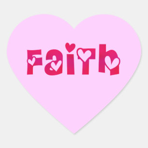 Sticker Cœur La foi dans les coeurs