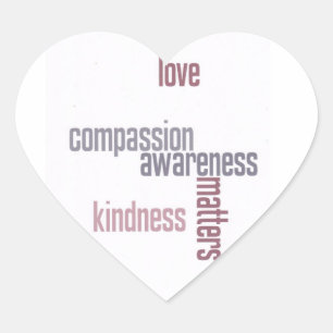 Sticker Cœur La gentillesse compte