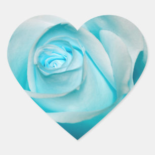 Sticker Cœur La glace de turquoise s'est levée