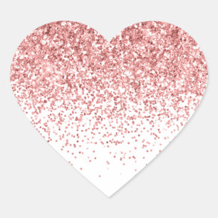 Sticker Cœur La Parties scintillant Glitzy Glam Sparkle de Conf