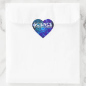 STICKER CŒUR LA SCIENCE ME DONNE UN HADRON (Sac)