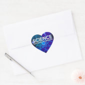 STICKER CŒUR LA SCIENCE ME DONNE UN HADRON (Enveloppe)