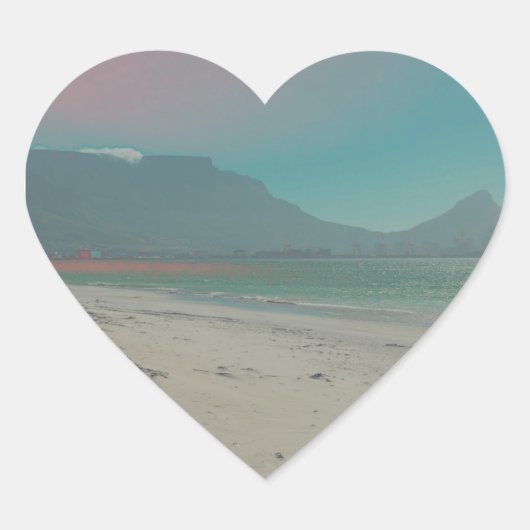 Sticker Cœur La Table Mountain Cape Town (Devant)
