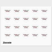 Sticker Cœur La vie éternelle compte (Feuille)
