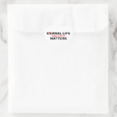 Sticker Cœur La vie éternelle compte (Sac)