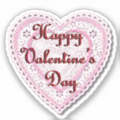 Sticker Coeur Laced Saint-Valentin (Recto)