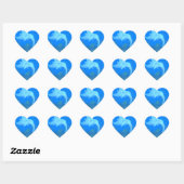 Sticker Cœur L'adorable cordon (Feuille)