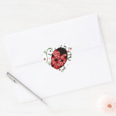 Sticker Cœur Ladybug (Enveloppe)