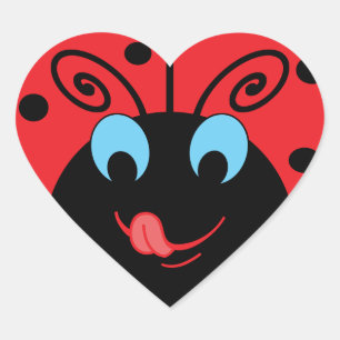 Sticker Cœur Ladybug
