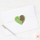 Sticker Cœur Ladybug au printemps (Enveloppe)
