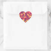 STICKER CŒUR LAMES ROSE (Sac)