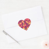 STICKER CŒUR LAMES ROSE (Enveloppe)