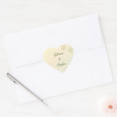 Sticker Cœur L'amour dans Laurels Customisé (Enveloppe)