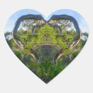 Sticker Cœur L'Amour De La Nature