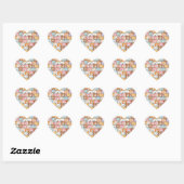 Sticker Cœur L'amour des chiots (Feuille)