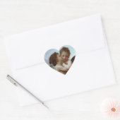 Sticker Cœur L'Amour et Psyche de Bouguereau, enfants (Cupid) (Enveloppe)