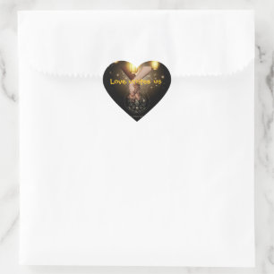 Sticker Cœur L'amour nous unit