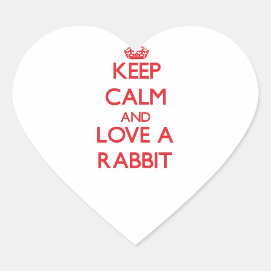 Sticker Cœur Lapin (Devant)
