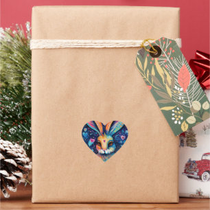 Sticker Cœur Lapin doodle d'art RSVP