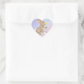 Sticker Cœur Lapin et panier de Pâques (Sac)