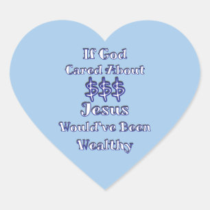 Sticker Cœur L'argent n'est pas tout