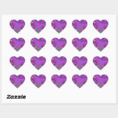 Sticker Cœur Lavande rose (Feuille)