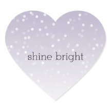 Lavande violet blanc Bokeh Confetti