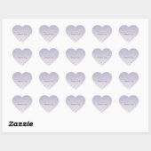 Sticker Cœur Lavender Ombre Arc-en-ciel (Feuille)