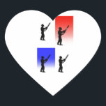 Sticker Cœur L'avortement Tree surgeon christmas<br><div class="desc">Oeuvre d'art pour Arbre-chirurgiens et Arboriste créée par un Arboriste.</div>