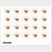 Sticker Cœur Le bon escargot (Feuille)