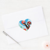 Sticker Cœur Le coq portugais de Barcelos (Enveloppe)