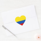 Sticker Cœur Le drapeau de la Colombie (Enveloppe)