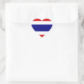 Sticker Cœur Le drapeau de la Thaïlande (Sac)