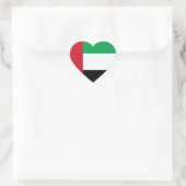 Sticker Cœur Le drapeau des Emirats Arabes Unis (Sac)