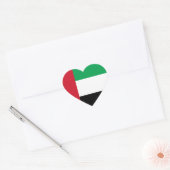 Sticker Cœur Le drapeau des Emirats Arabes Unis (Enveloppe)