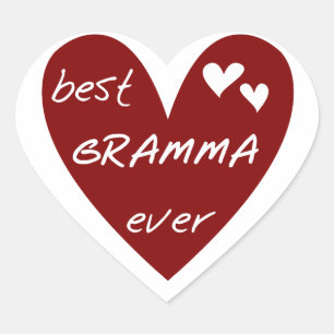 Sticker Cœur Le meilleurs T-shirts et cadeaux de Gramma de