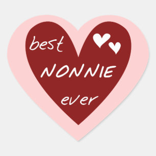 Sticker Cœur Le meilleurs T-shirts et cadeaux de Nonnie de