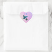 Sticker Cœur Le papillon de grâce de Brynna - (Sac)