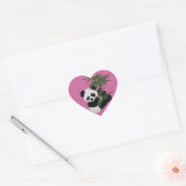 Sticker Cœur Le Petit Panda (Enveloppe)